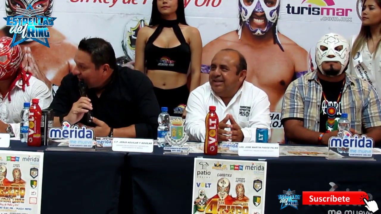 librenms Conferencia de prensa Cuarta Expo Lucha en Mérida.