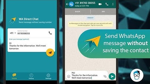 How To Send WhatsApp Messages Directly Without Saving Contact[Easy And Quick Method]