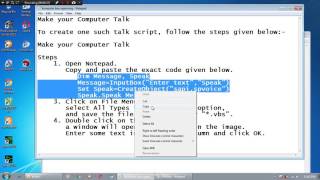 MAKE YOUR COMPUTER TALK (MEMBUAT KOMPUTER BISA BICARA) screenshot 5