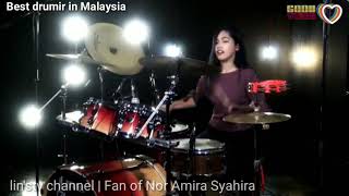 DJ Suaramu Syairku tiktok | drum cover by Nur Amira Syahira