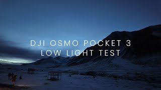 DJI Osmo Pocket 3 Low Light Test 4K