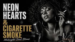 Neon Hearts & Cigarette Smoke 🚬 | Midnight Soul Blues | Rainy Soul Echo