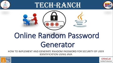Live Demonstration of Online Random Password Generator in Java | Practice Projects | @TechRanch