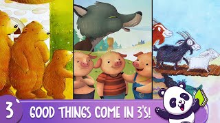 Good Things Come In 3 S Goldilocks The Three Bears Three Little Pigs Three Billy Goats Gruff