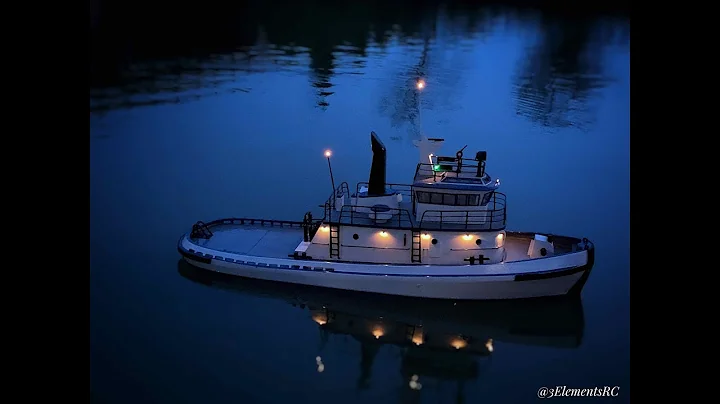 RC Tugboat (Shelly Foss) pulls a Canoe!