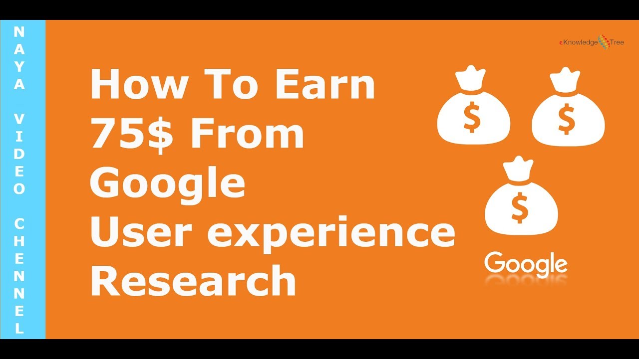 user experience research google earn money