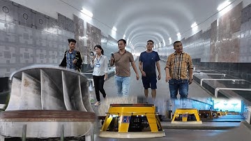 TOÀN CẢNH BÊN TRONG TỔ MÁY THUỶ ĐIỆN HOÀ BÌNH HOẠT ĐỘNG NGẦM DƯỚI LÒNG NÚI