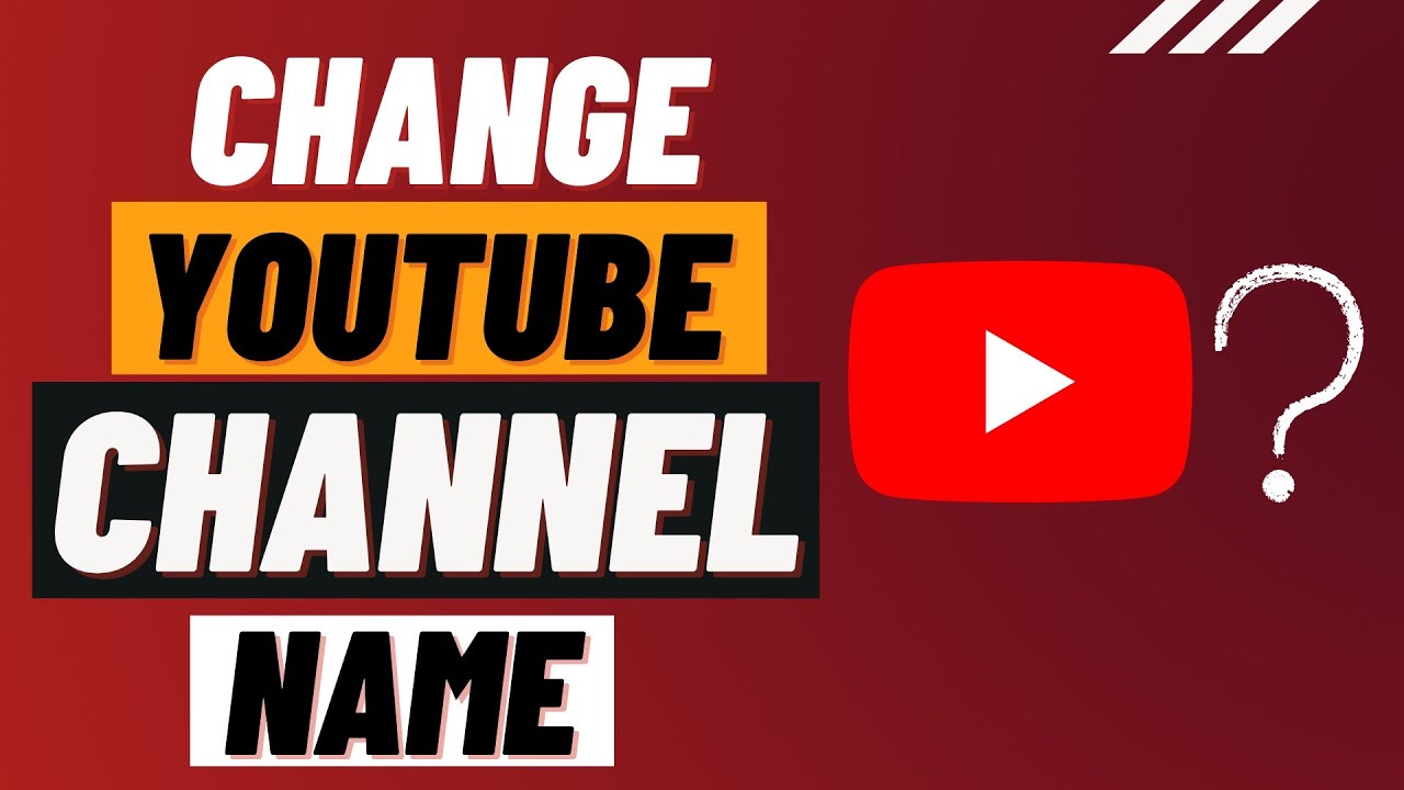 How To Change YouTube Channel Name || (In Mobile 2021 Step by Step ...