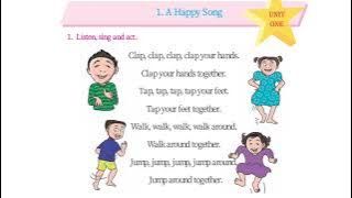 A Happy Song std 1st | Clap Clap Clap your hands song