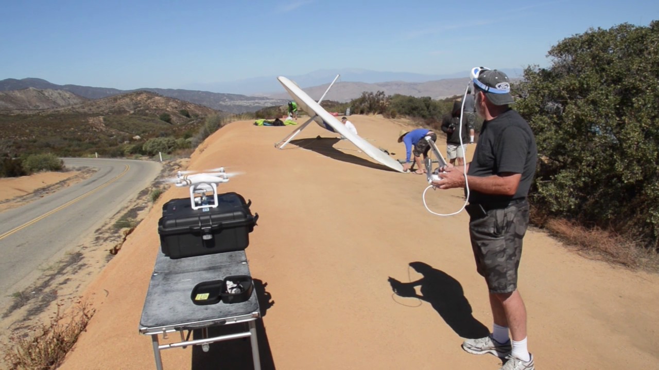 Lake Elsinore Hang Glider / Drone Short YouTube