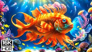 Deep Ocean Calm 4K 🌊 Relaxing Piano &amp; Soft Waves for Stress Relief &amp; Sleep 💤