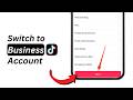 How to Change TikTok Account from Personal to Business?