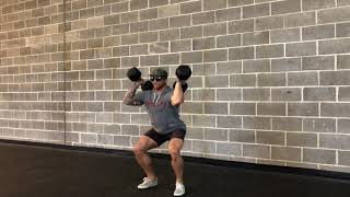 Dual Dumbbell Hang Squat Clean