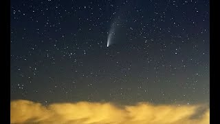 Comet NEOWISE over Los Angeles time lapse