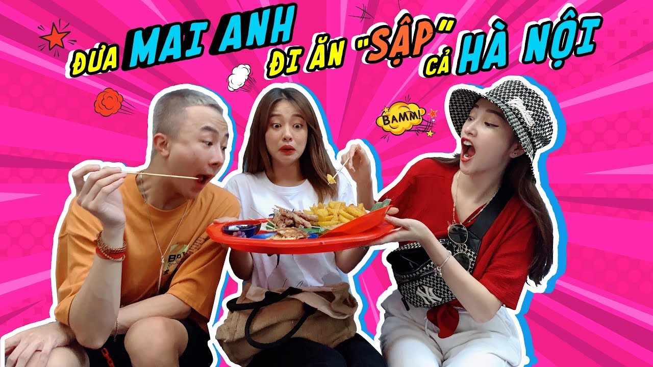 Ăn Thử BÚN ĐẬU NGON NHẤT Hà Nội cùng Linh Thỏ và Mai Anh | Linh Thỏ ...