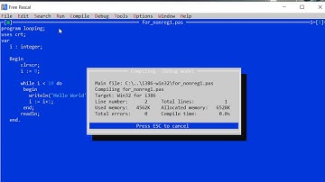 Perulangan(looping) Pascal