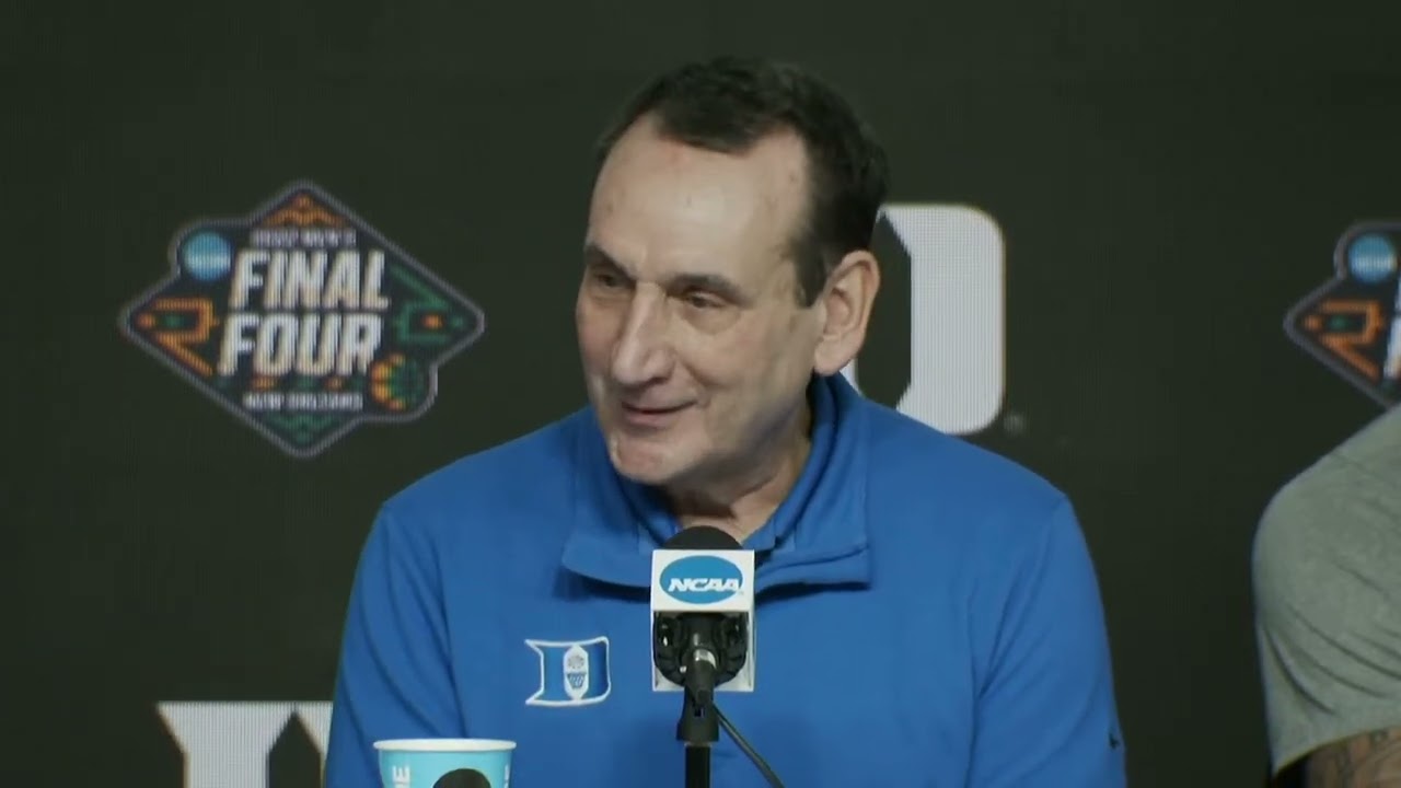 Video: Coach K, Duke Players Post-UNC Final Four Press Conference