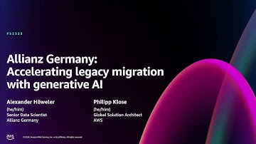 AWS re:Invent 2024 - Allianz Germany: Accelerating legacy migration with generative AI (FSI323)