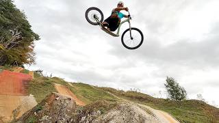 Riding My Dirt Scooter On The Biggest Pro Jumps In The Bikepark