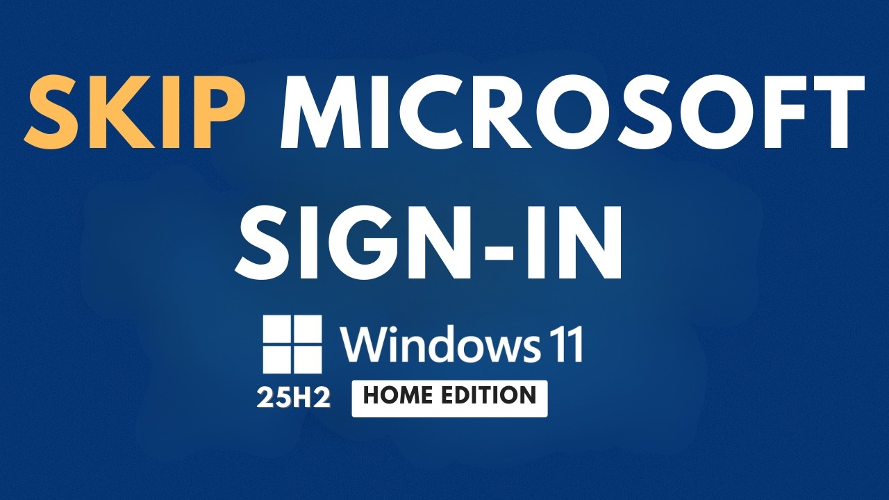 Последний официальный способ обойти учетную запись Microsoft (Windows 11 25H2) | Домашние издания