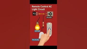 Remote Control AC Light Circuit/ Electronic video #shorts