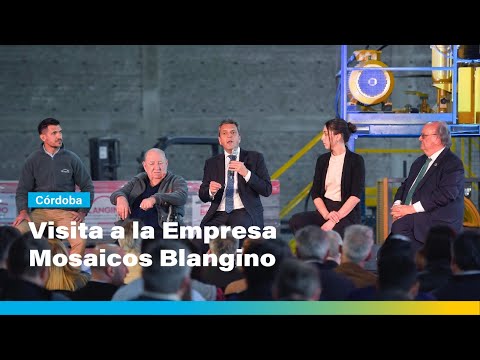 03-08-2023 | VISITA A LA EMPRESA MOSAICOS BLANGINO EN CÓRDOBA▶️ DISCURSO COMPLETO