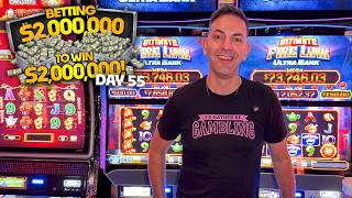 This had me sweating 🔥 Day 55:  Betting $2M to WIN $2M