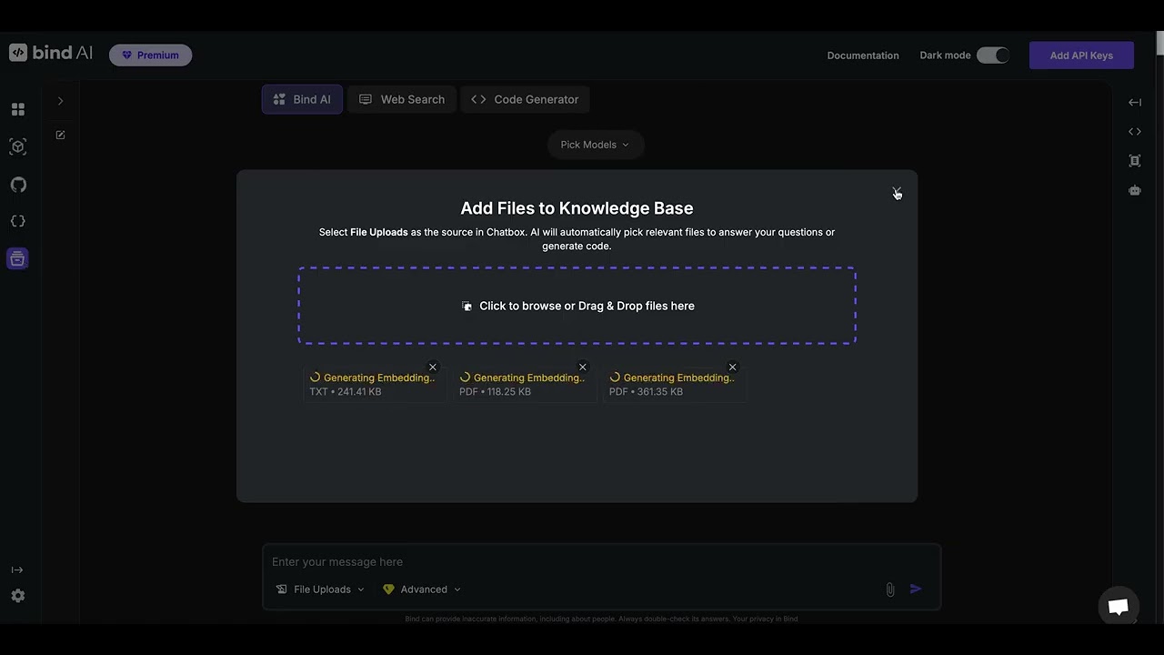 File Uploads Demo | Bind AI
