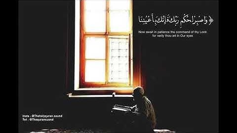 سورة الطور من الآية 48-49 | وديع اليمني Surat At-Tûr