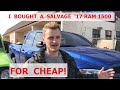 I bought a salvage wrecked 2017 RAM 1500 for cheap! Our new rebuild project Part1