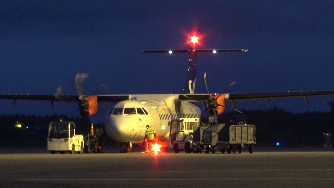 4K | SAS ATR 72-600 G-FBXB Full Turnaround at Tampere-Pirkkala (EFTP)