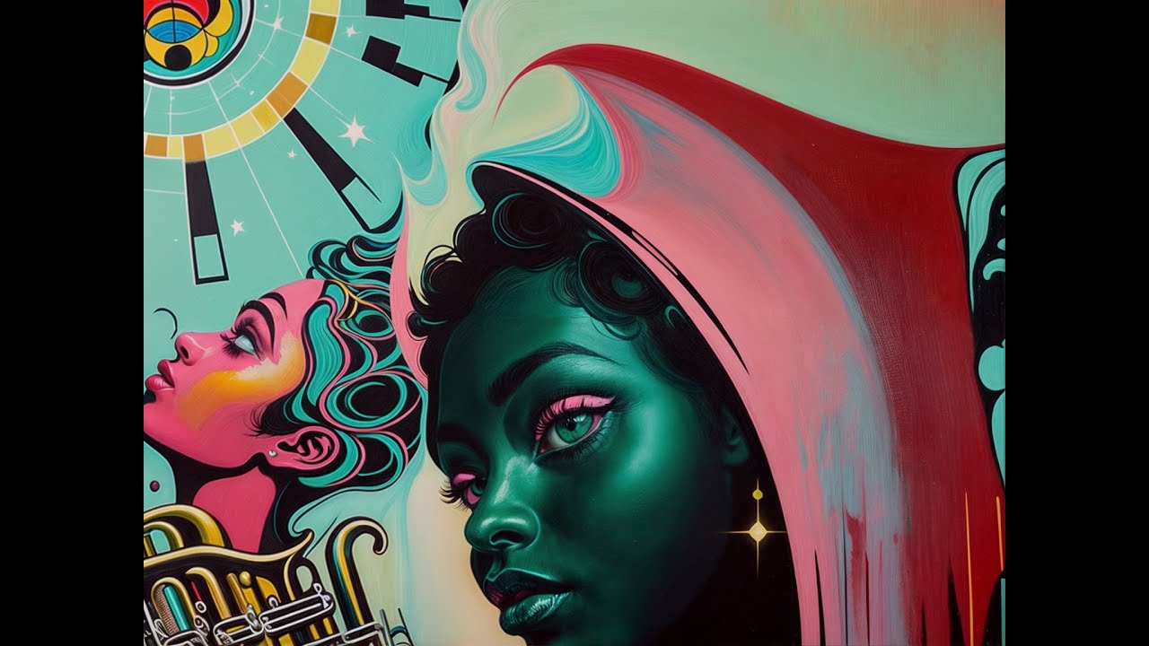 Jazz in the Park - 4K AI Video Art - Dreamscape Visuals Synthography - Generative Art