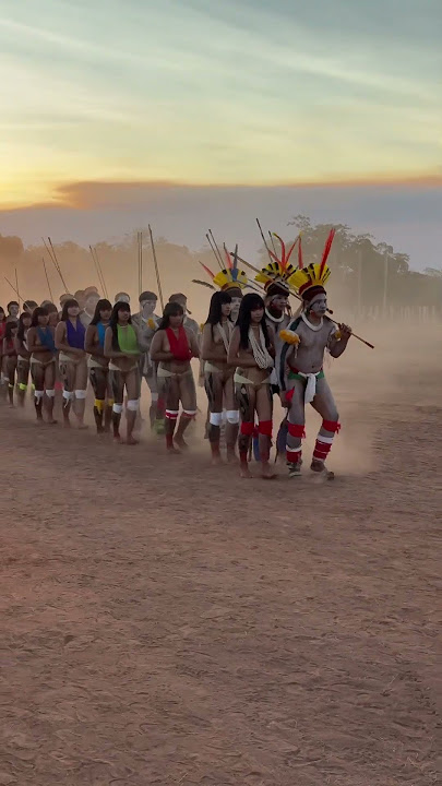 Ritual do Jawari do povo kuikuro #culture #indigenous #ancestral #xingu