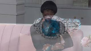 Player Profile JAI Sterling Silver London Blue Topaz & Diamond Ring on QVC