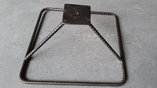 Not many people know the secret of making tools /DIY tool using rebar /Sturdy rebar phone stand