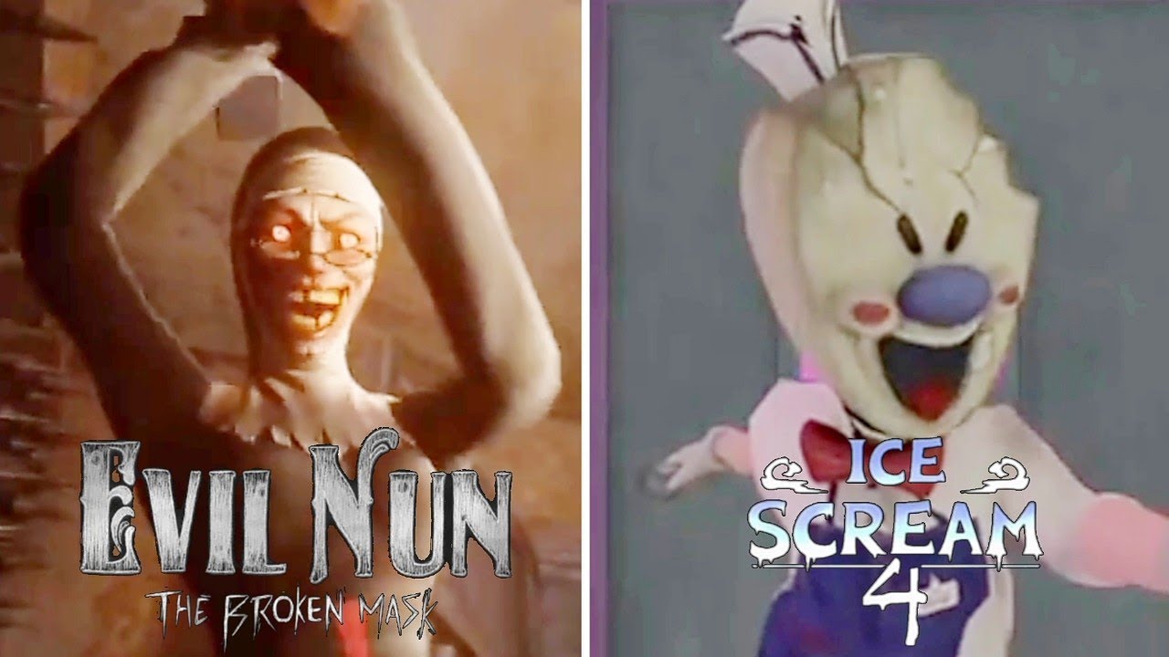 Evil Nun: The Broken Mask Trailer vs Ice Scream 4 Trailer