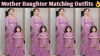 Mother & Daughter Matching Outfits 2022 || Mom & Daughter Same Suit || screenshot 4