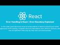 React Error Boundary Explained 🔥 | Prevent App Crashes Like a Pro