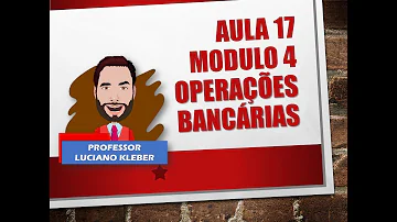O que é uma operação bancária?