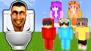 Skibidi Toilet vs Cash and Nico and Zoey and Shady and Mia (Minecraft Security House Battle Parody)