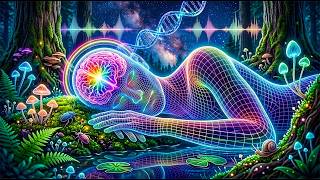 432Hz + 963Hz + 528Hz + 852Hz | The Deepest Healing Sleep: Whole Body Regeneration, Brain Massage #4
