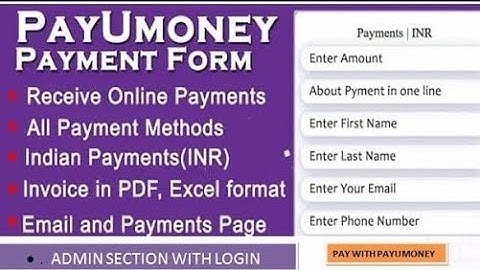 Payumoney integration in website|Receive payment online|Php and Mysql  Free Script