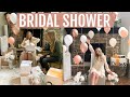 BRIDAL SHOWER VLOG // get ready with me + my bridal shower