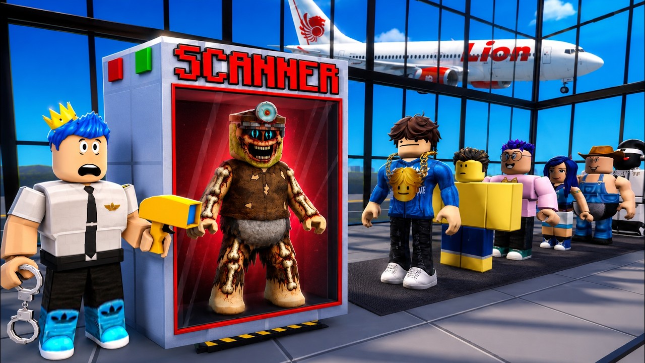 AKU JADI PERTUGAS BANDARA DAN SELAMATKAN SEMUA ORANG DARI TER00RIS DI ROBLOX!!