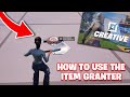 How To Use The Item Granter Device In Fortnite Creative - Step By Step