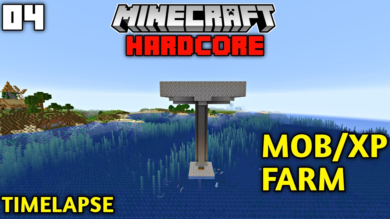 Minecraft Hardcore Survival - MOB/XP Farm & Enchantment | Episode 4 (FazyCraft)