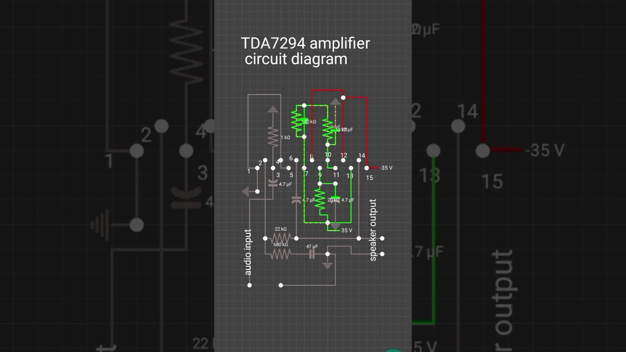 TDA7294 amplifier circuit diagram