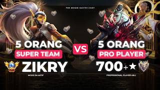 5 SUPER TEAM ZIKRY vs 5 PRO PLAYER DI MOBILE LEGENDS - GAME KE  2 screenshot 4