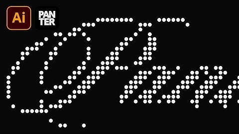 How To Make Dotted Pixel Text In Illustrator