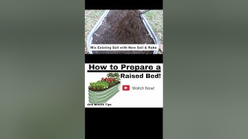 HOW TO PREPARE A RAISED BED! One Minute Tips - Gardening #shorts #shortsvideo